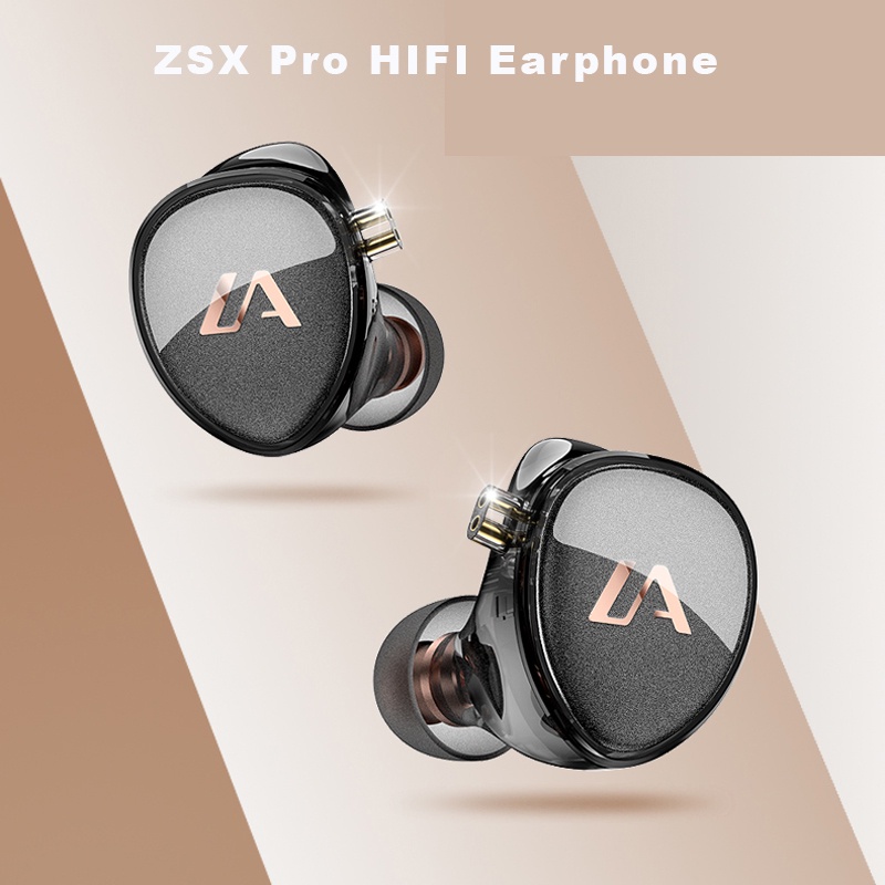 Zsx Pro Headset Earphone In-ear HIFI 1DD + 1BA Hybrid Drivers Untuk DJ / Musik