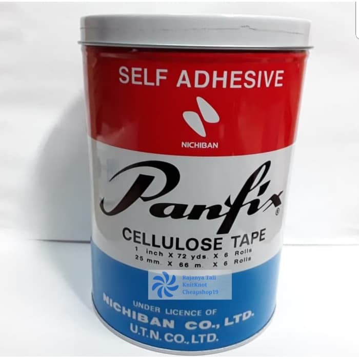 

Isolasi Panfix 1 x 72 Self Adhesive cellulose tape 1inch 25mm RJT