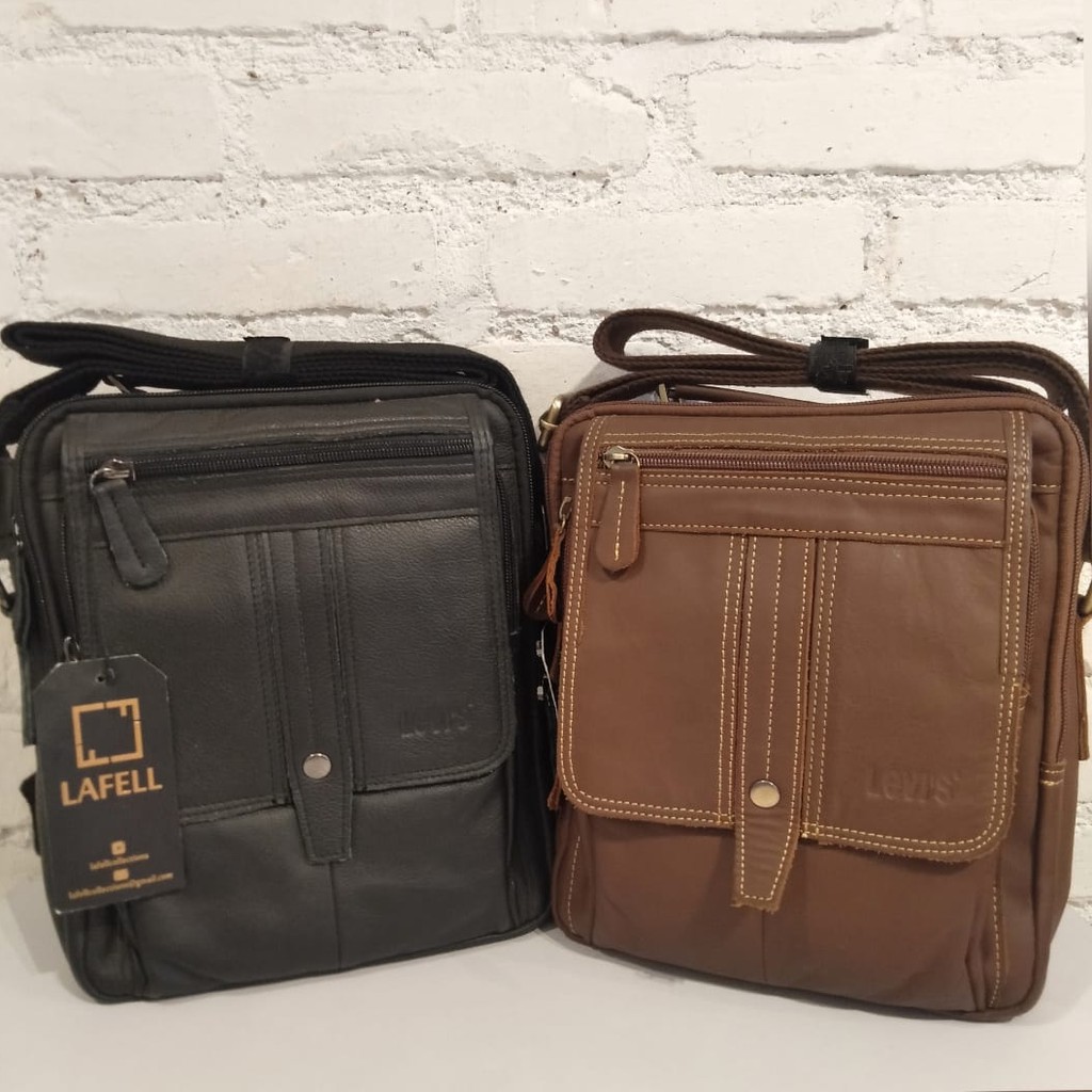 Tas selempang kulit pria levis h001b
