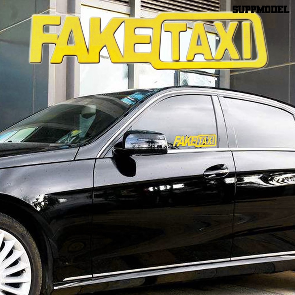 Sl Stiker Tulisan FAKE TAXI Untuk Dekorasi Mobil