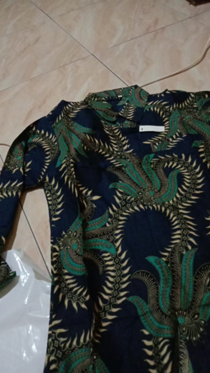 Kemeja Batik Pria Lengan Panjang Slim Fit Batik Pria Modern