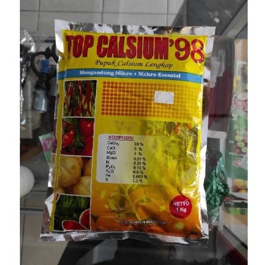 Top Calsium 98 Pupuk Calsium Lengkap Mengandung Mikro dan Makro Esensial 1kg