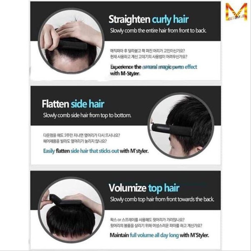 HAIR STYLER MAN ~ Sisir Elektrik Pria Multifungsi Rambut &amp; Janggut