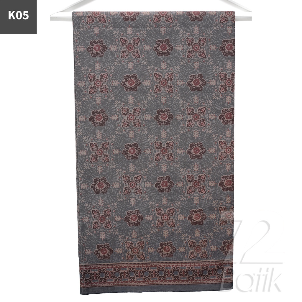 KAIN BATIK PREMIUM Bahan Katun Motif Kembang Nitik Warna Merah Bata 721821 Cap 72 Jarik Jarit Samping Kebat Panjang Batik Katun Modern Premium Bahan Seragam Batik Pernikahan Kantor Keluarga Murah Kamen Jadi Batik Bali Lembaran