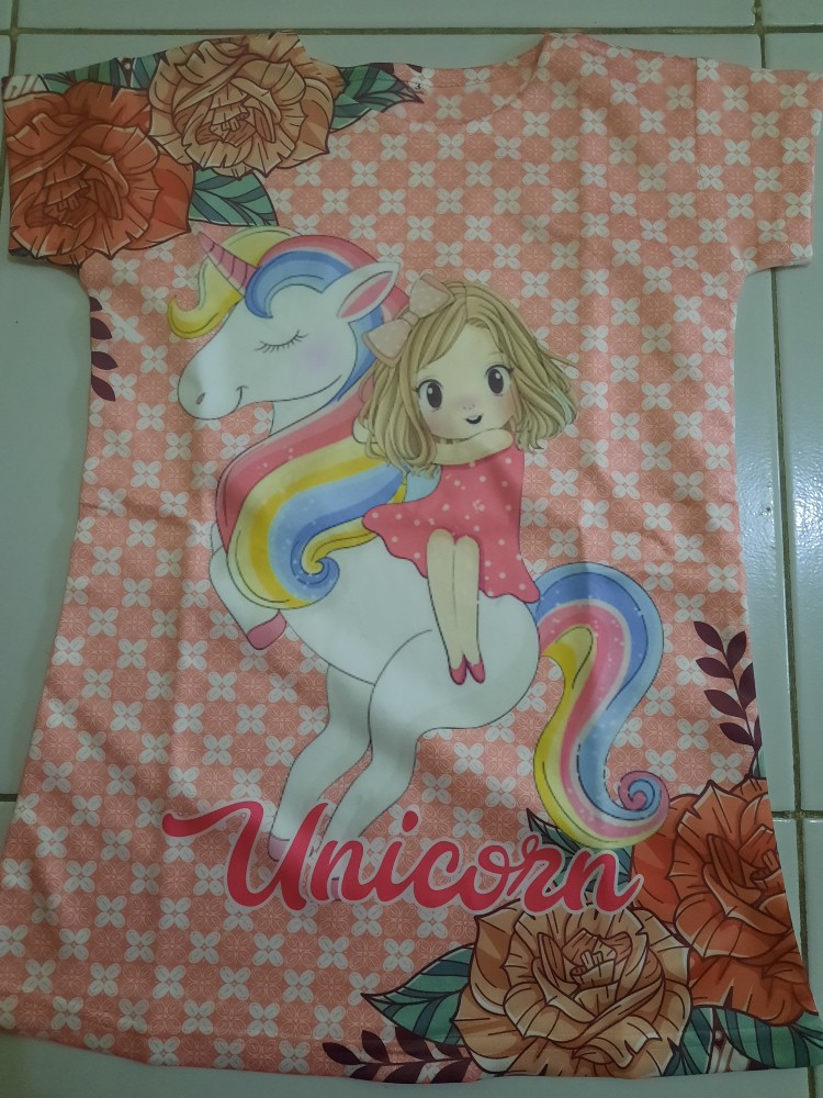 Dress Anak Perempuan Karakter Unicorn Versi Batik