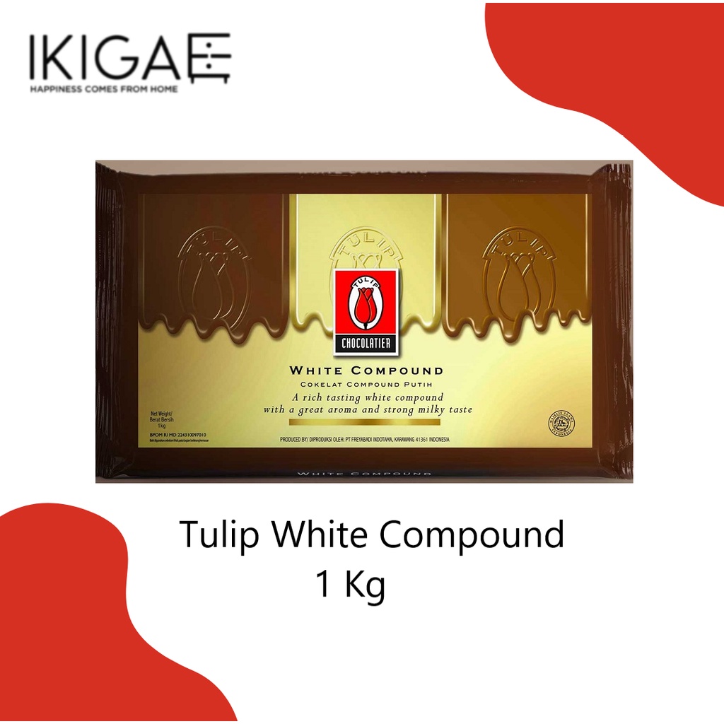 TULIP DARK/ MILK/ WHITE CHOCOLATE / COKELAT COMPOUND 1 KG