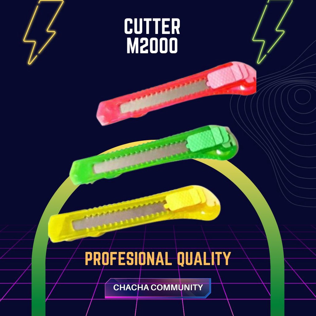 

CUTTER PLASTIK BESAR KATER PEMOTONG BLADE PLASTIC LARGE M2000