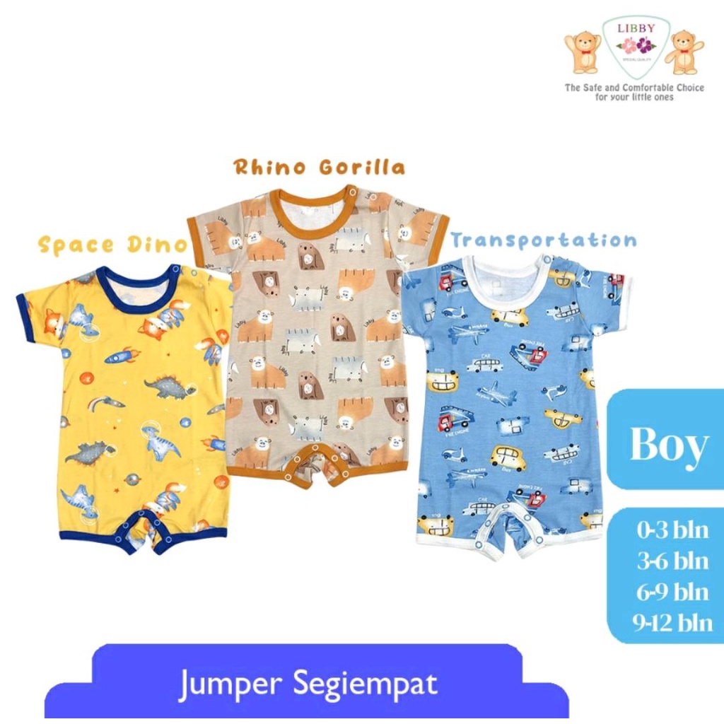 LIBBY JUMPER BAYI PREMIUM SEGITIGA DAN SEGIEMPAT / JUMPER BAYI