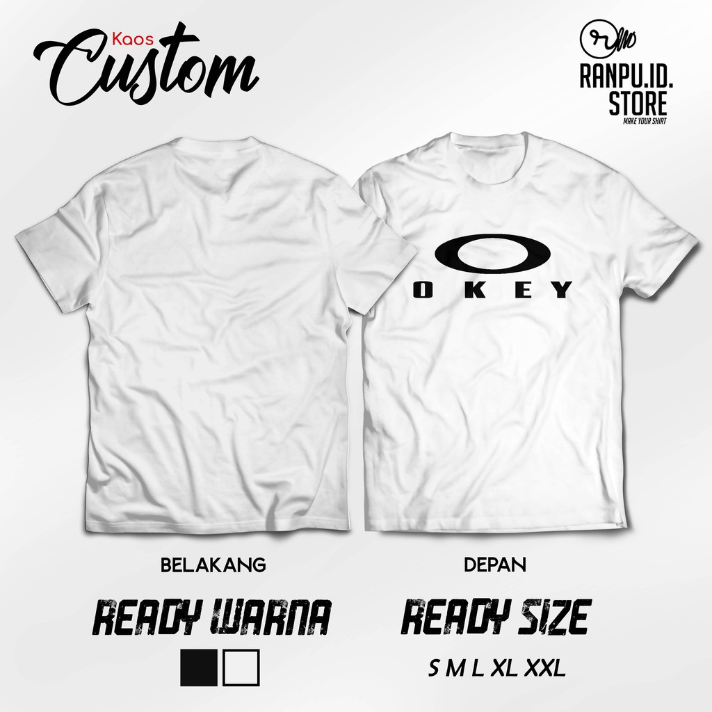 T-Shirt Kaos Plesetan Oakley Okey