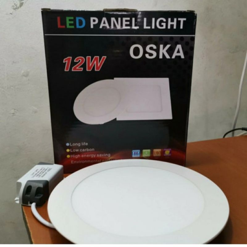 Lampu LED Panel Oska 12 watt - Panel Light Led - Downlight Led Oska - Lampu Bohlam LED - Lampu Tanam