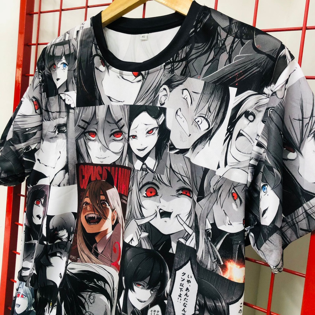 Tshirt Yandere Chainsaw Man Fullprint Premium Unisex Anime Manga