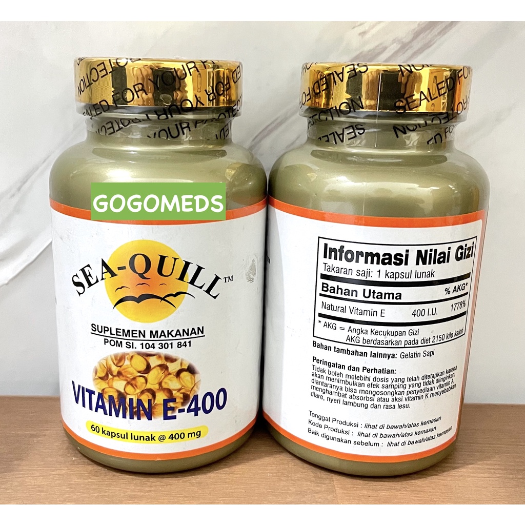 SEA QUILL VITAMIN E 400IU ISI 60 SOFTGEL SEA-QUILL