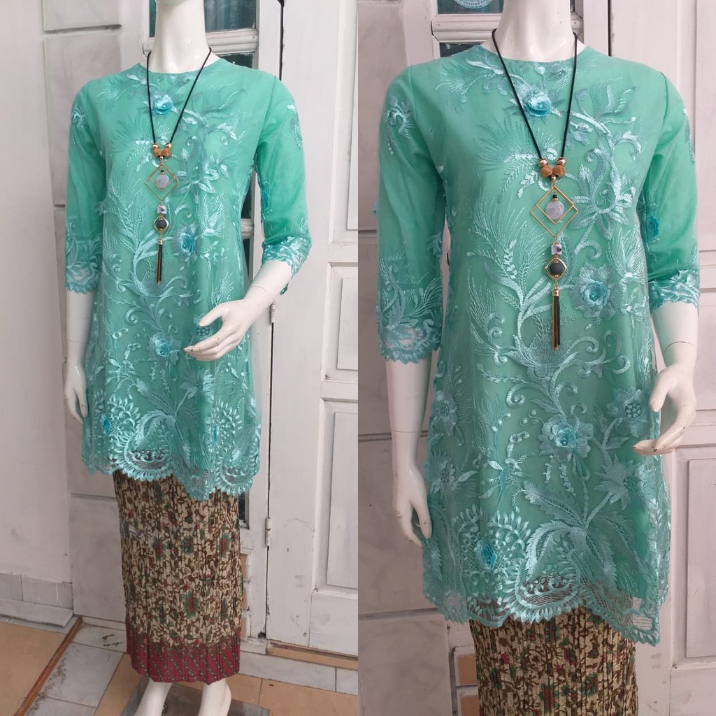 Baju kurung tulle bordir