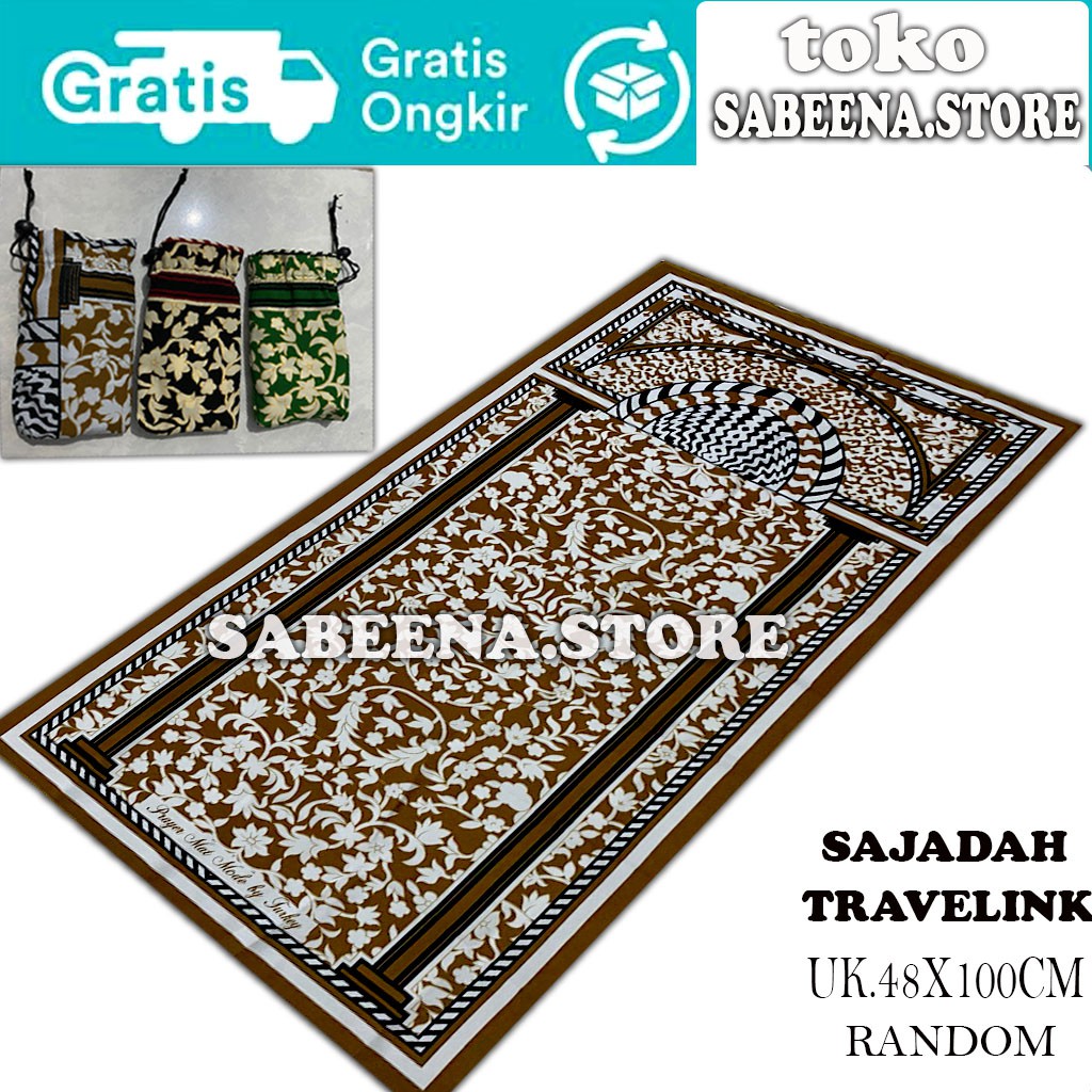 Sajadah Traveling/Sajadah Turki/Sajadah  Dewasa/Sajadah Exclusive/ukuran Medium 48 cm x 100 cm/Sajadah Tebal Sajadah Halus Sajadah Lembut Sajadah Original/ Perlengkapan Shalat/ Pakaian Muslim/ Sejadah Turki Dewasa/ Sajadah Impor Turki/ Sabeena Store