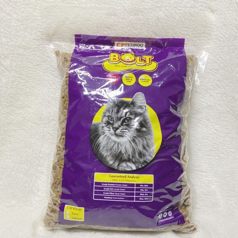 BOLT ORIGINAL MAKANAN KUCING 1 KG DRY CAT FOOD PAKAN KERING KUCING BOLT