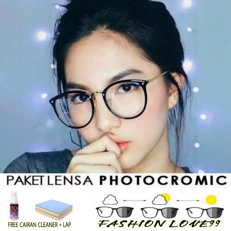 Kacamata Photocromic/Frame Kacamata wanita/Kacamata Fashion/Kacamata 221/Frame kacamata kekinian