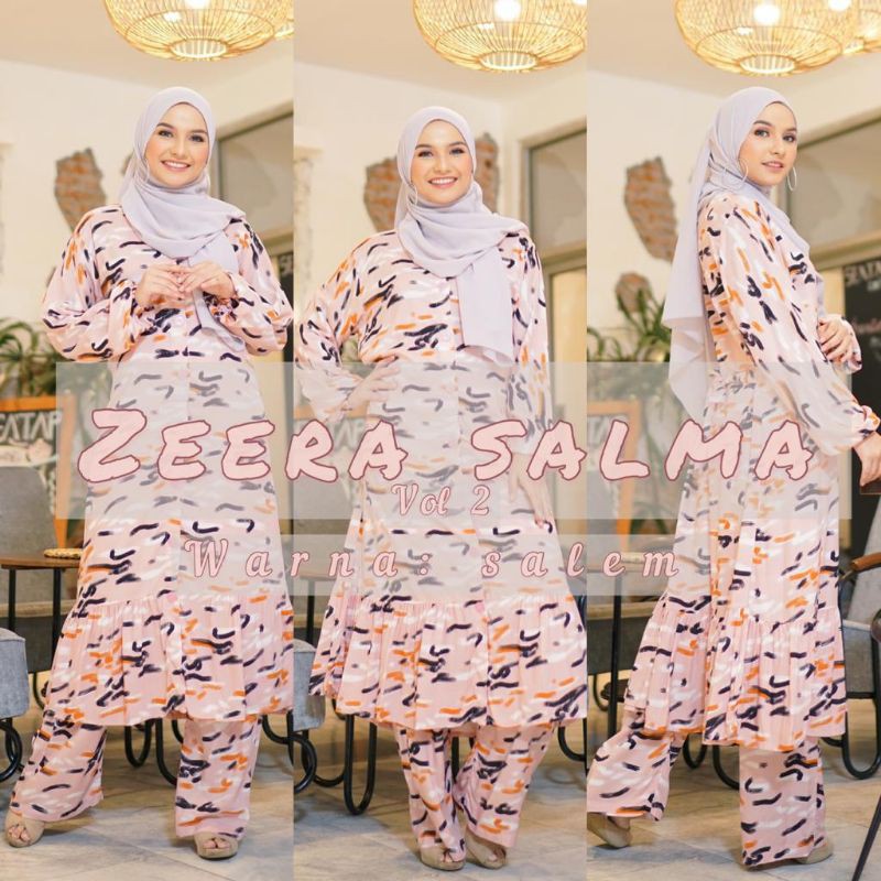 Daster arab ZEERA SALMA Gamis Rayon Setelan