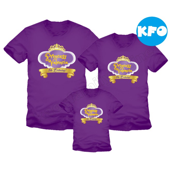 Baju Kaos Ulang Tahun Keluarga Family Couple / Kaos Request FREE Nama Tulisan Custom / Kaos Ultah Ke