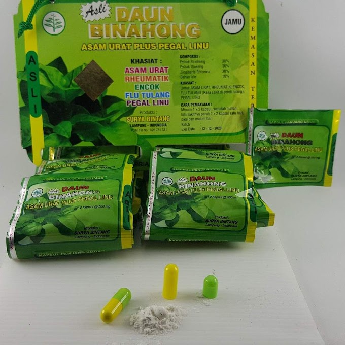 Jual [cod] Daun Binahong Kapsul Pegal Linu Dan Nyeri Sendi Shopee