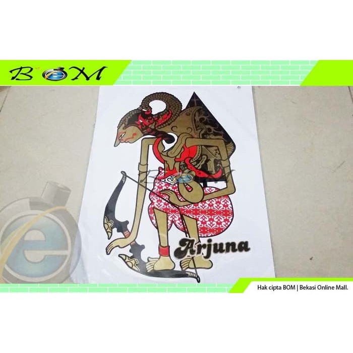 Sticker Stiker Gambar Karakter Wayang Kulit Arjuna Shopee Indonesia