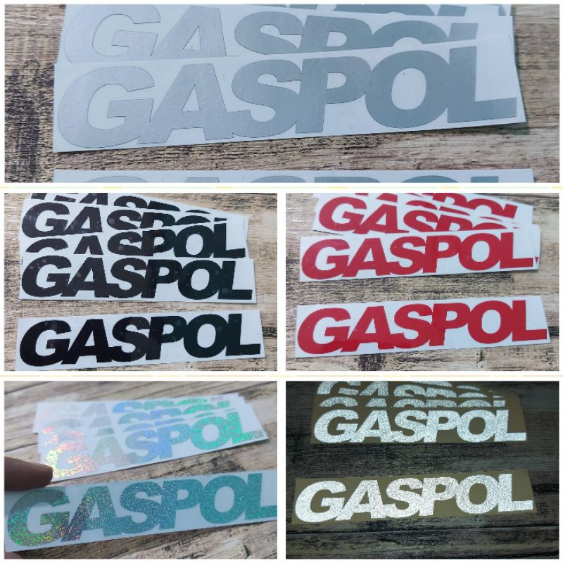 STICKER STIKER GASPOL CUTTING