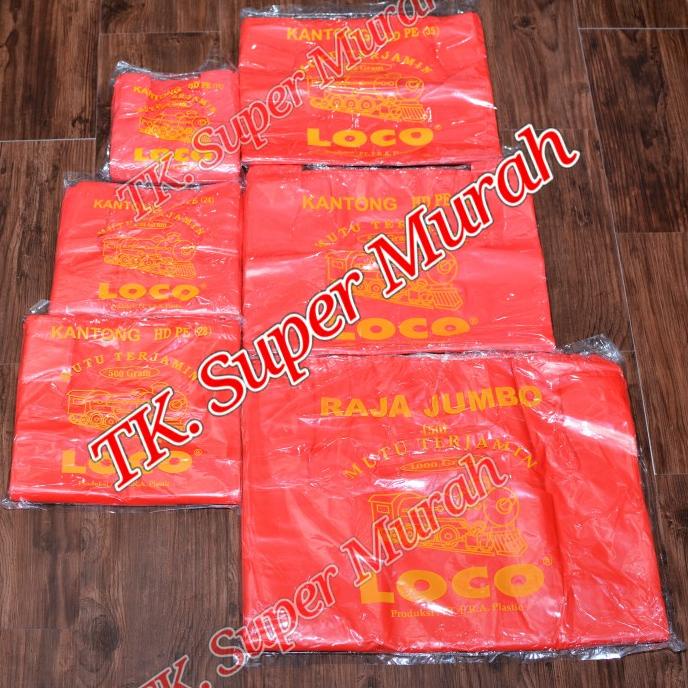 

Diskon Kantong plastik kresek merah tebal uk. 17/24/28/35/40merk Loco Diskon