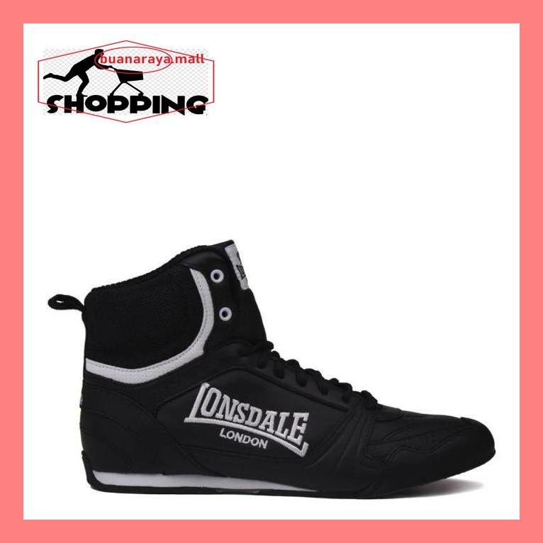 Spoort04J Sepatu Tinju Lonsdale Boots Original - Bout Black Jjt0D