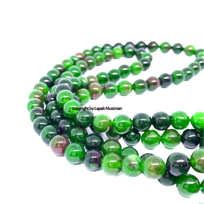 [Bayar di Tempat] Tasbih Batu Sungai Dareh Asli Natural 99 Butir 8MM