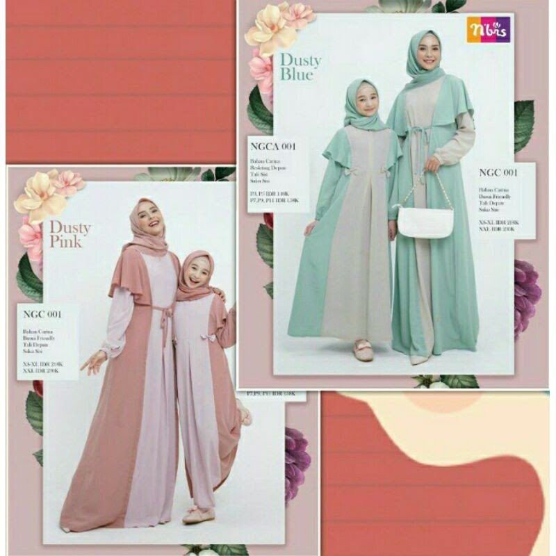 GAMIS NIBRAS | SARIMBIT NBC-NBCA 001IBU ANAK | NGC 001 | NGCA 001
