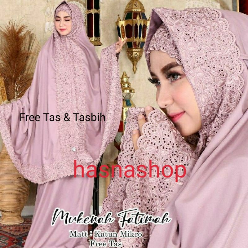 MUKENA DEWASA TERBARU FATIMAH KHADIJAH Termurah (BISA COD) + Tas &amp; Tasbih