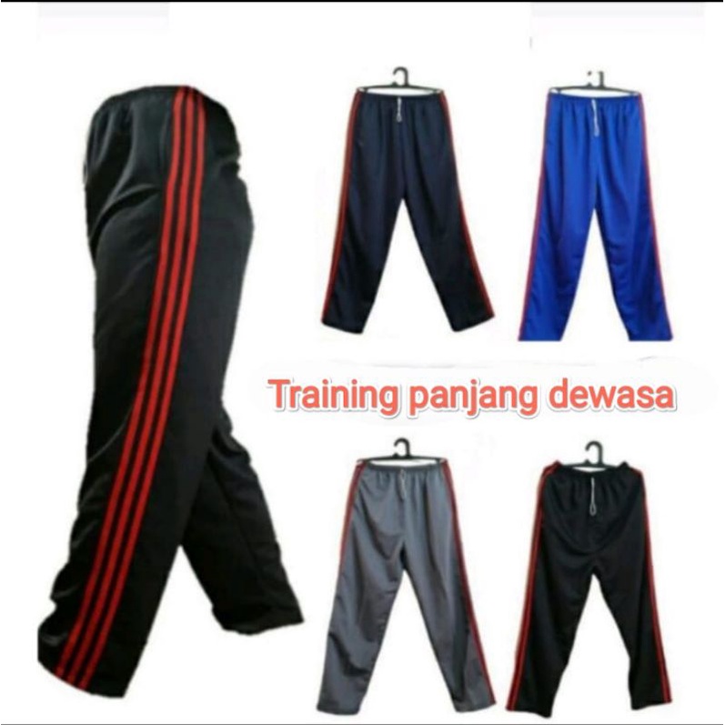 CELANA TRAINING PANJANG LIST 3 UNISEX|TRAINING MURAH