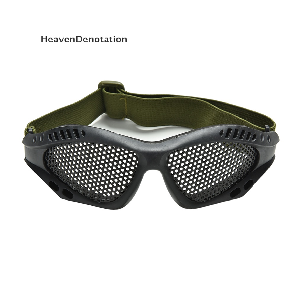 (Heavendenotation) 1pc Kacamata Goggles Mesh Metal Taktis Anti Kabut Untuk Paintball / Airsoft