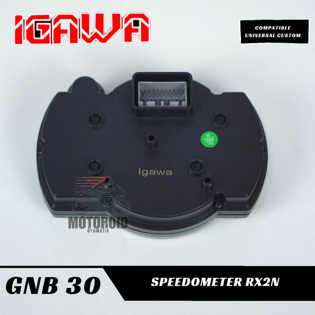 Spedometer IGAWA layar hitam costume universal semua motor digital model rx2n