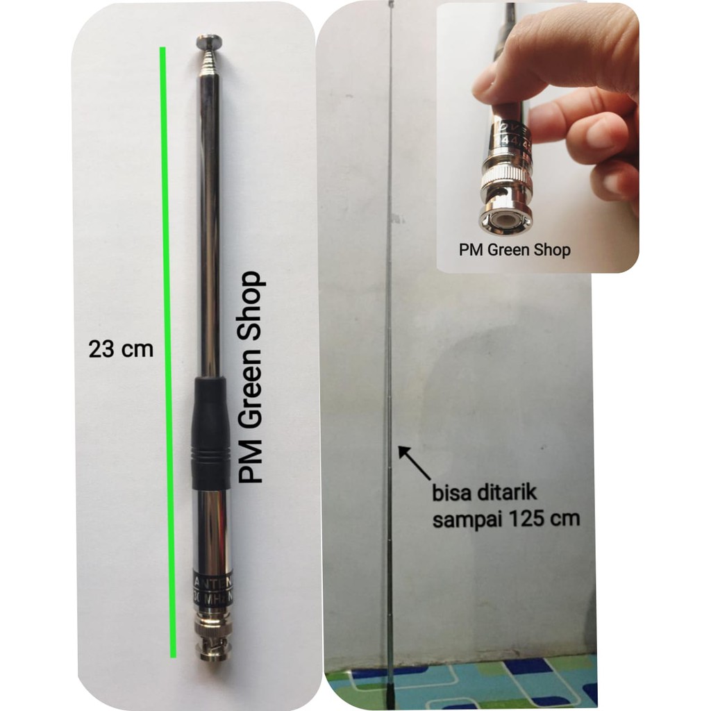 antena ht jarak jauh tarik maksimal 125cm nh 31 bnc