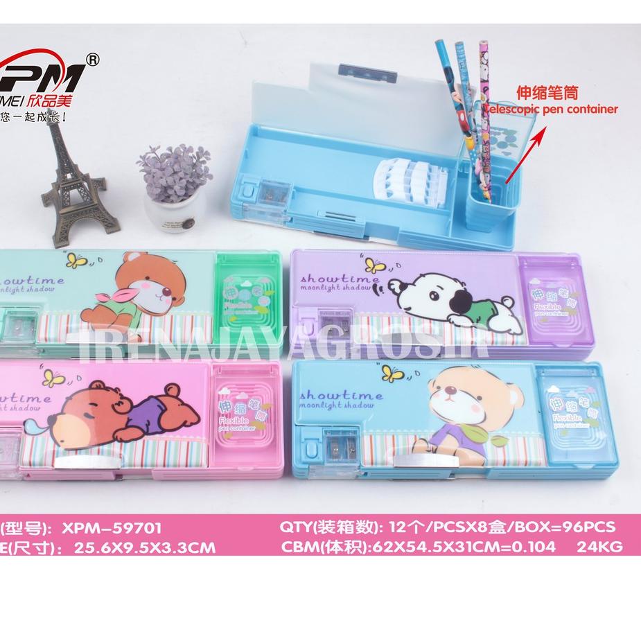 

Special - IRENAJAYAGROSIR - PENCIL CASE KOTAK PENSIL SERUTAN ANAK SEKOLAH MAGNET 2 SISI ,,