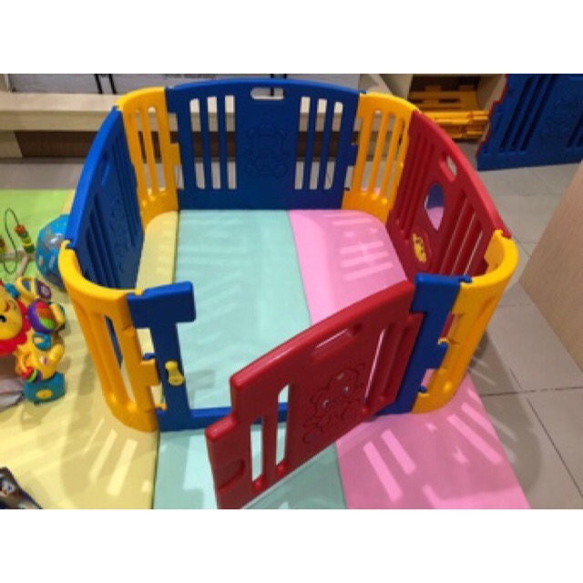 Preloved pagar bermain eduplay playpen fence anak pagar second mainan anak parklon coby house haenim
