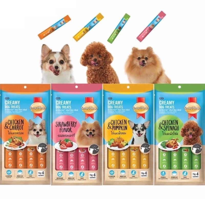 Smartheart Dog Creamy Treats 15g Toples Isi 48 Dog Treats Snack Anjing