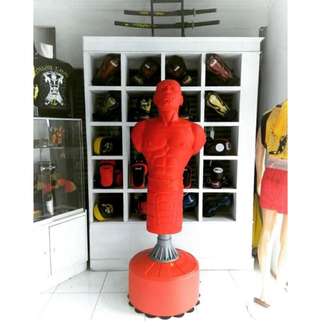 ( Tinggal 1 pcs) Samsak Import Dummy Body Target Bentuk Orang Patung Latihan Beladiri Taekwondo Kara