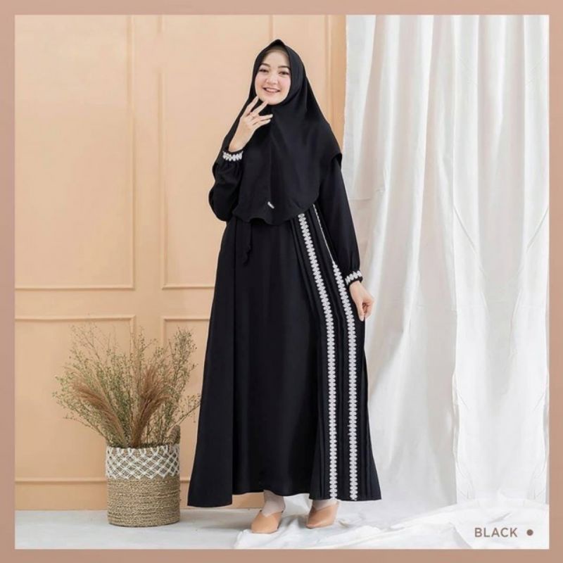 Baju Gamis Muslim Syari  Terbaru 2021 Model Baju Pesta Wanita kondangan Kekinian gaun remaja