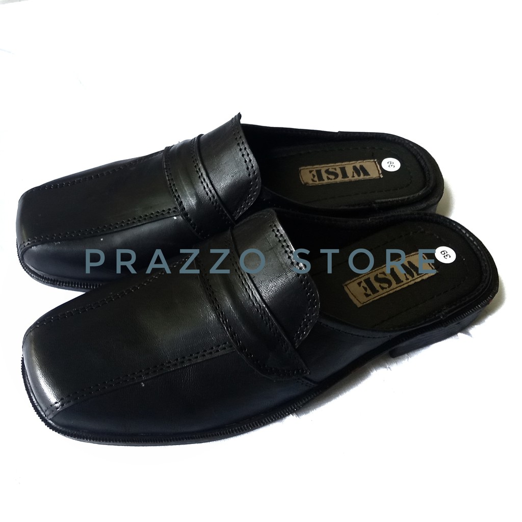 Wise - Sandal Selop Bahan 100% Kulit Asli - Classic Model - A003 - Sandal Pria