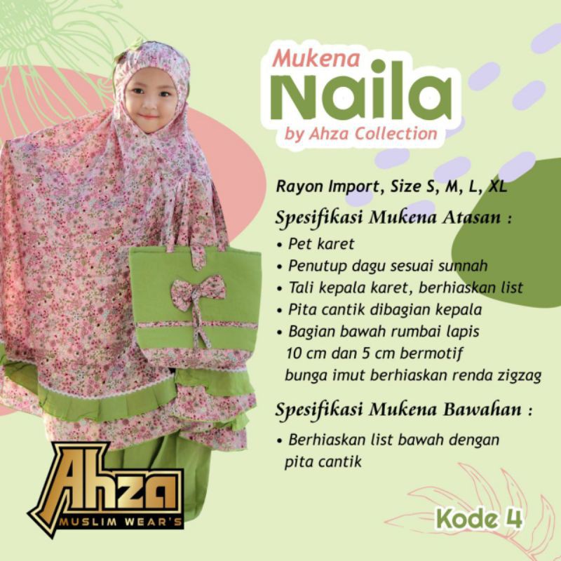 mukena Naila Kids by Ahza