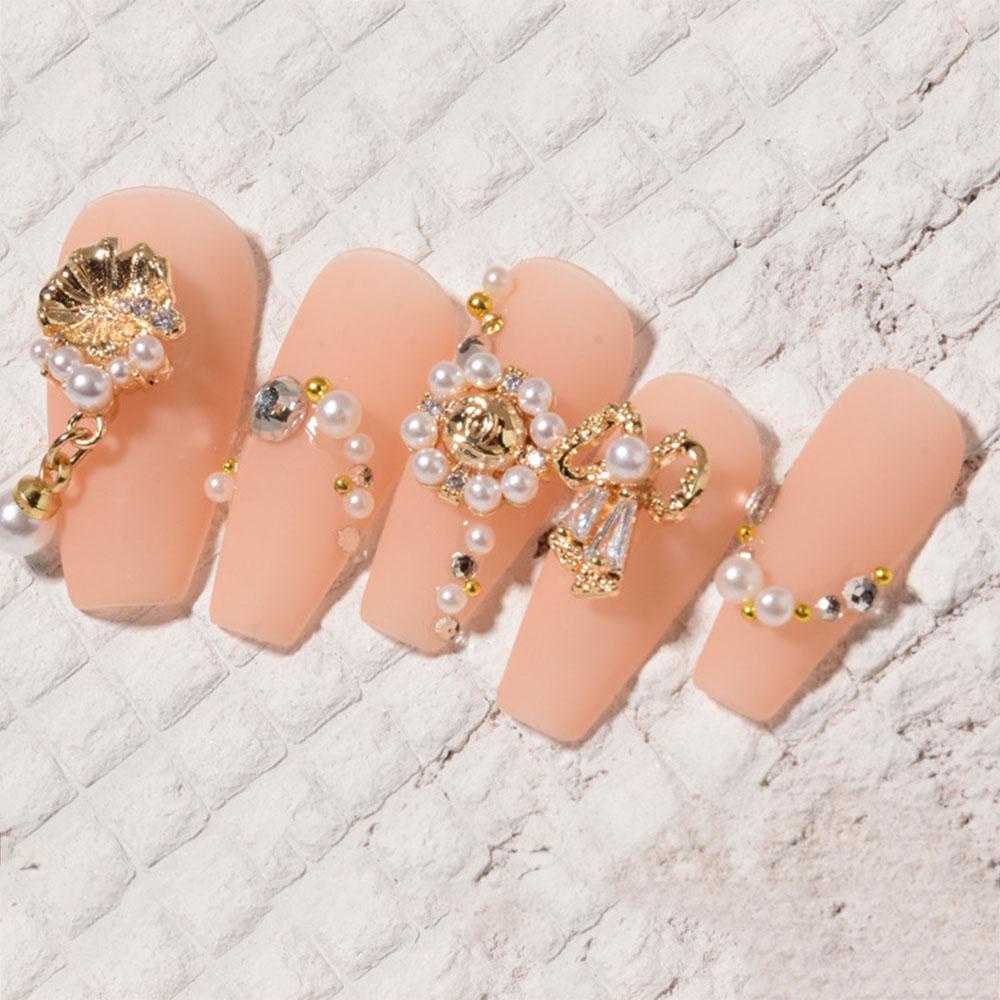 Needway Nail Art Zirkon Perhiasan Zirkon Manicure Aksesoris Flash 3D Alloy Jewelry Love Nail Diamond