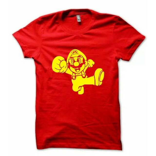 Kaos Oblong supermariobros Kaos distro super mario bross tshirt mario bross kaos koleksi kaos polos