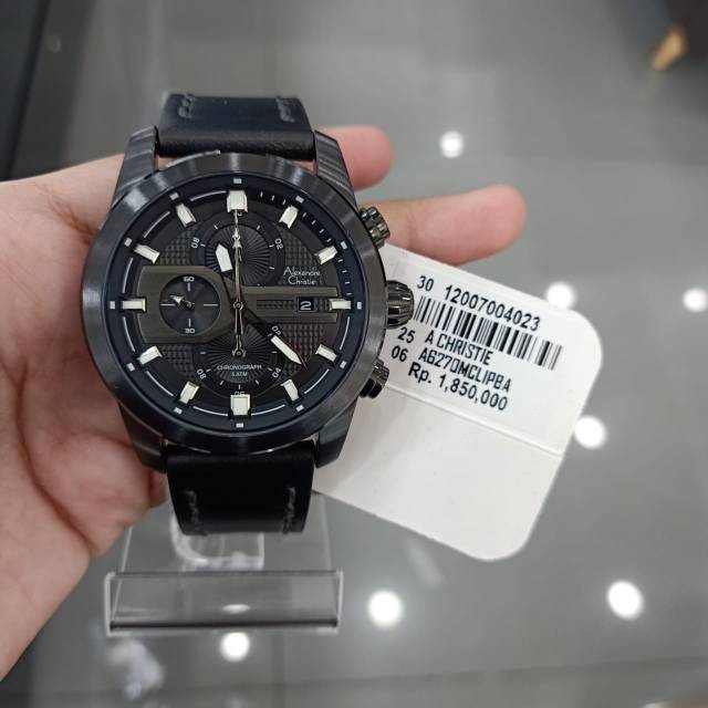 TERMURAH JAM TANGAN ALEXANDRE CHRISTIE AC 6270 MC BLACK ORIGINAL GARANSI 1 TAHUN RESMI
