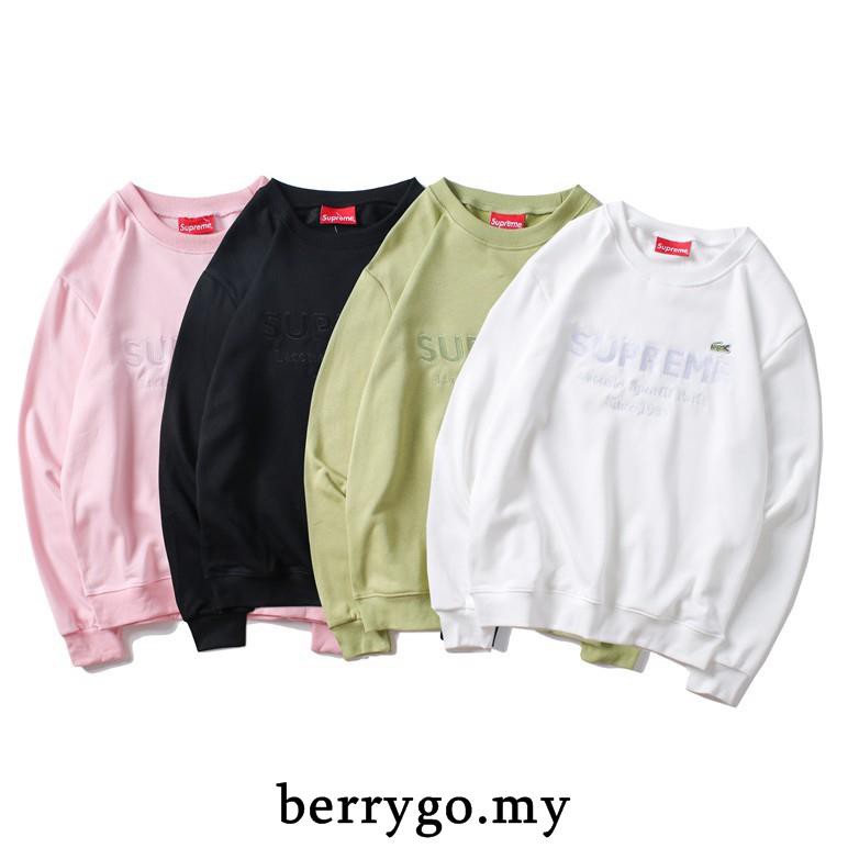 supreme x lacoste sweater