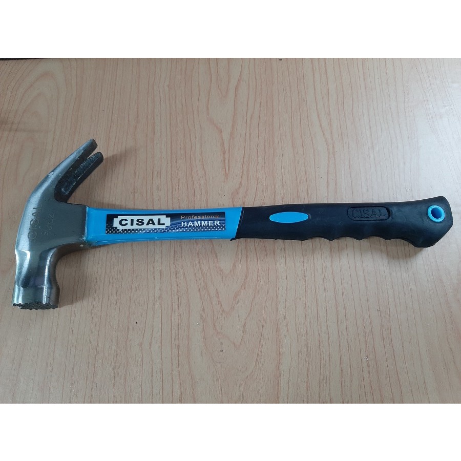 OLS Palu Kambing 0.25Lb / 8 oz Claw Hammer Palu Cabut Paku Gg Fiber Besi