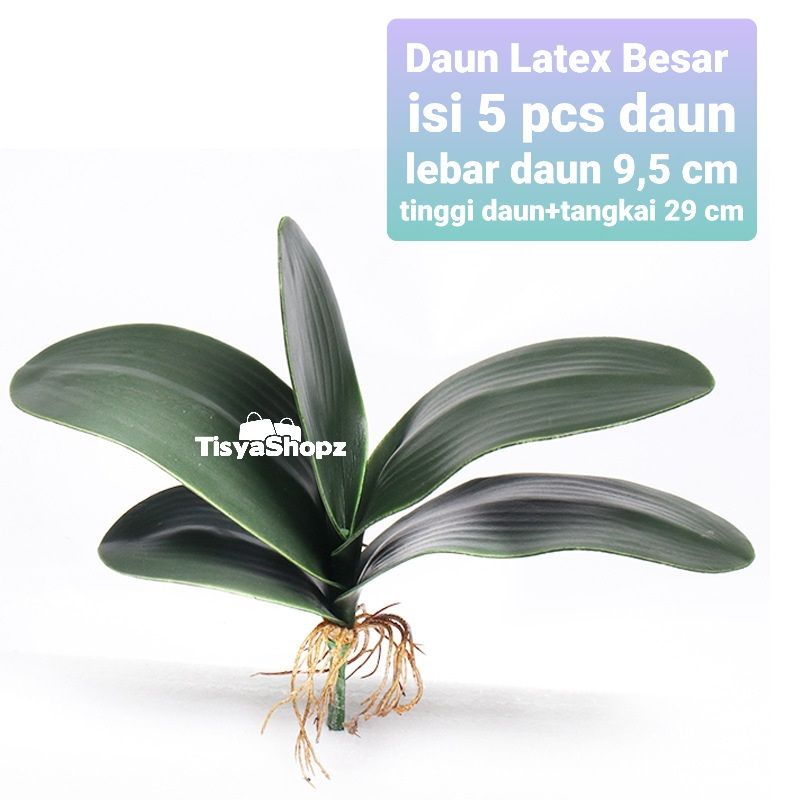 Daun Anggrek Latex / Daun Hias Artificial