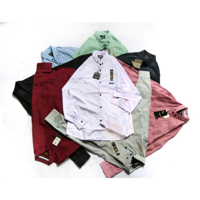 KEMEJA POLOS WARNA HITAM - KEMEJA POLOS LENGAN PANJANG HITAM - KEMEJA POLOS - KEMEJA POLOS PRIA - KE