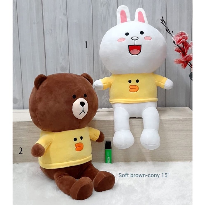 Boneka Line Moon Cony Brown Impor 70Cm besar jumbo giant