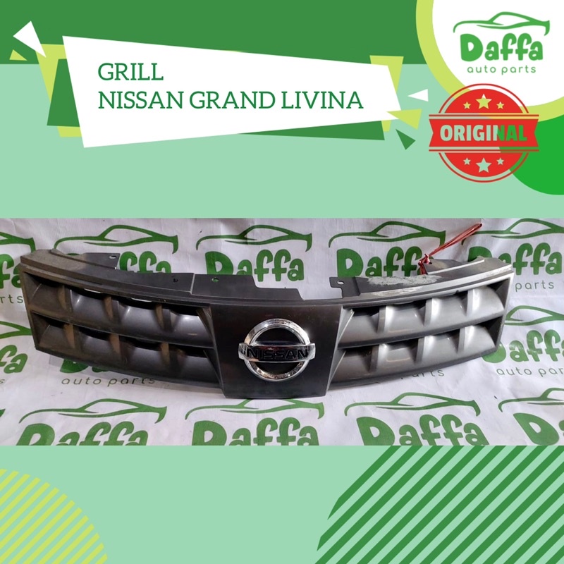 grill grille gril grile logo emblem bemper bumper guard mobil nissan grand livina original